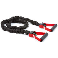 Трубчастий еспандер Adidas Power Tube чорний, червоний Уні 122 см S83-00000030783