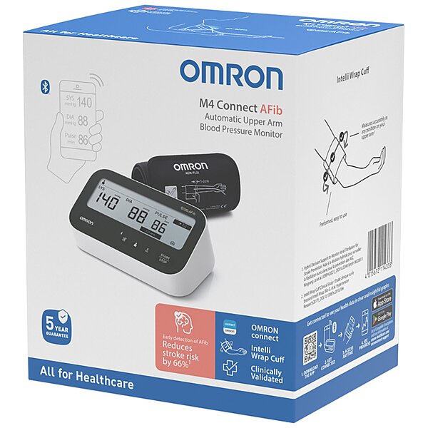 Фото Тонометр автоматичний з манжетою на плече OMRON M4 Connect AFib (Японія)