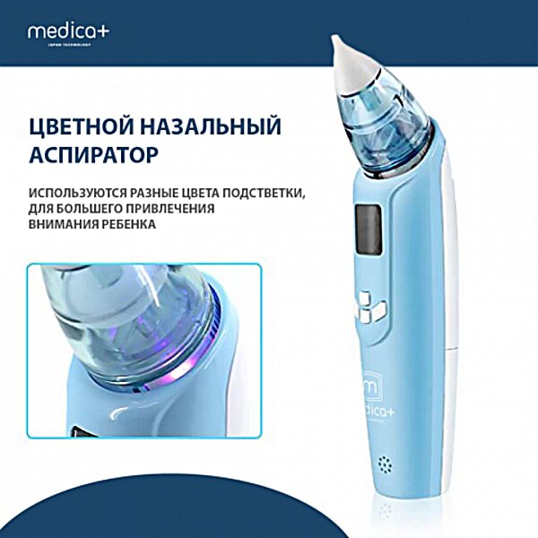 Характеристики Назальный аспиратор (соплеотсос) Nose Cleaner 7.0 Medica+