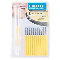 Щітки для міжзубних проміжків ph 0.6 мм (12 шт.) EKULF AB