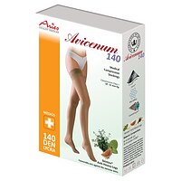 Панчохи антиварикозні тонкі з мереживом АВІЦЕНУМ 140 1 клас, Aries