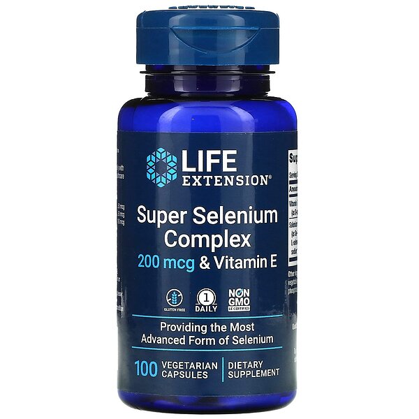 Super Selenium Complex з вітаміном Е Life Extension 200 мкг 100 капс.