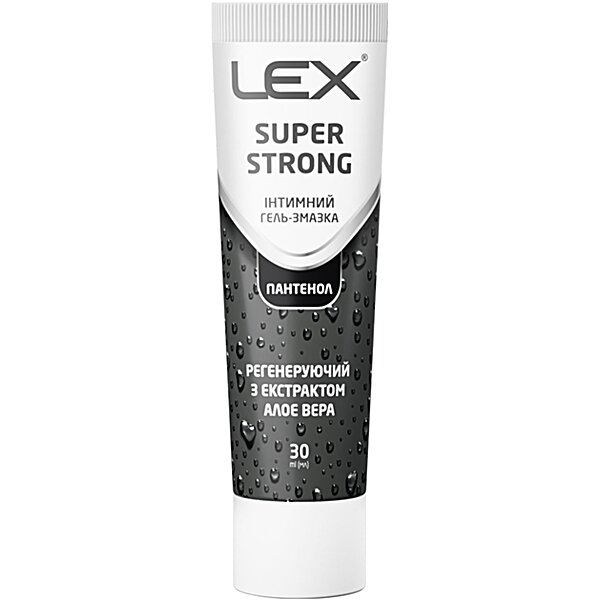 Інтимний гель-змазка регенеруючий Lex Super Strong екстракт Алое вера, 30 мл (Швейцарія)