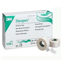 Пластир на шовковій основі 3M Дюрапор ( Durapore ) 2,5 см х 9,1 м , арт. 1538-1