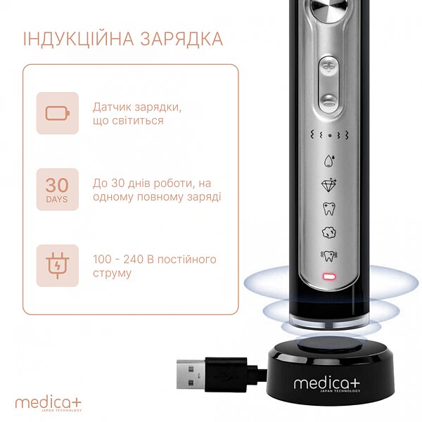 Зубна ультразвукова щітка MEDICA+ PROBRUSH 9.0 black (Japan) S44-1338521893