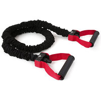 Трубчастий еспандер Adidas Power Tube чорний, червоний Уні 122 см S83-00000030782