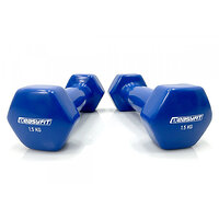 Гантель для фитнеса 1.5 кг EasyFit с виниловым покрытием синяя S122-1667 №2