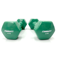 Гантель для фитнеса 4.0 кг EasyFit с виниловым покрытием зеленая S122-1670 №2