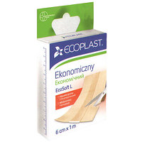 Пластырь медицинский нетканный Экономичный ЄCOPLAST 6 см x 1 м