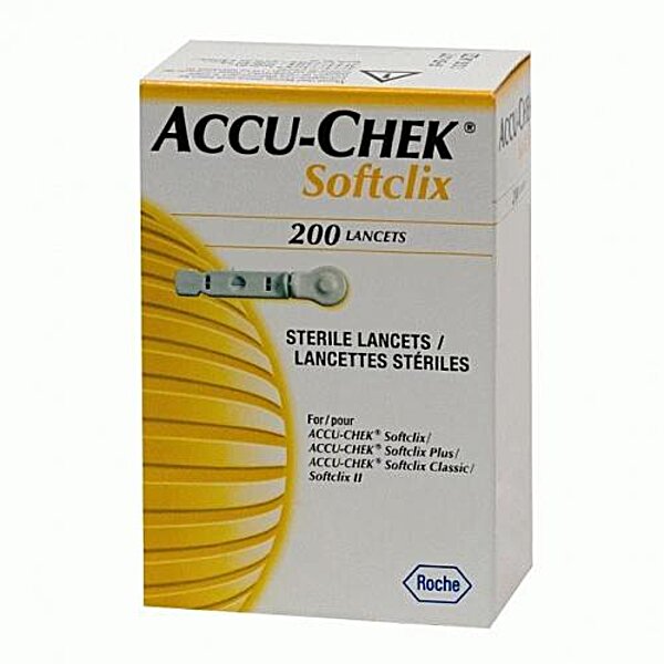 Фото Ланцети Акку Чек Softclix 200 шт. в упаковці