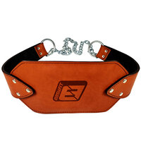 Пояс для отягощений EasyFit (кожа) до 200 кг коричневый S122-1404
