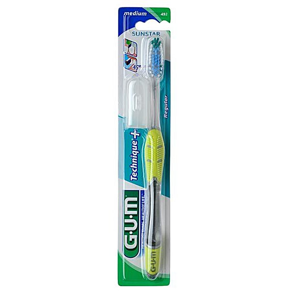 Зубна щітка GUM Technique PLUS , середньо - м'яка