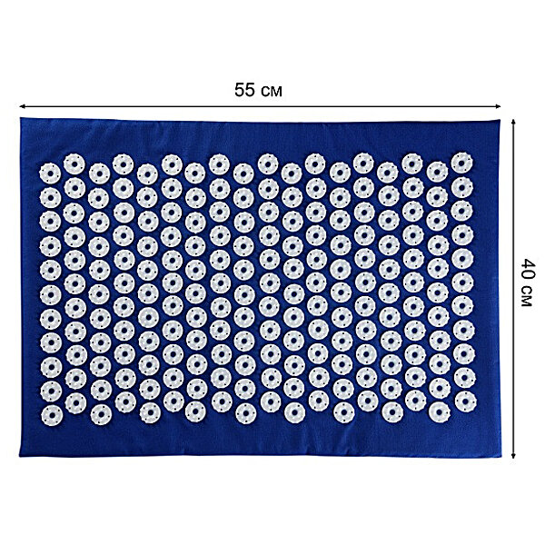 Купить Аппликатор Кузнецова коврик 40×55×1 см + Валик 36×15×8 см синий Universal