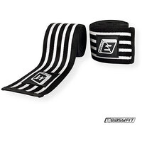 Бинт для приседаний EasyFit фиксатор коленного сустава (черно-белый) S122-2123