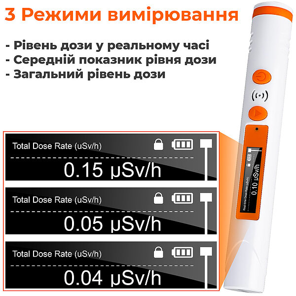 Портативный дозиметр-ручка SCL HFS-P3, перезаряжаемый счетчик Гейгера, радиометр радиации (Китай)