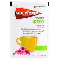 Мультигрип Фито с цинком, витамином C + эхинацея, №10 саше, Schonen №2
