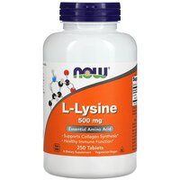 L-lysine, l-лізин, Now Foods, 500 мг, 250 таблеток S125-NOW-00102