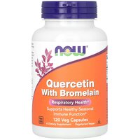 Та кверцетин бромелайн, Quercetin Bromelain, NOW Foods, 120 вегетаріанських капсул S125-NOW-03070