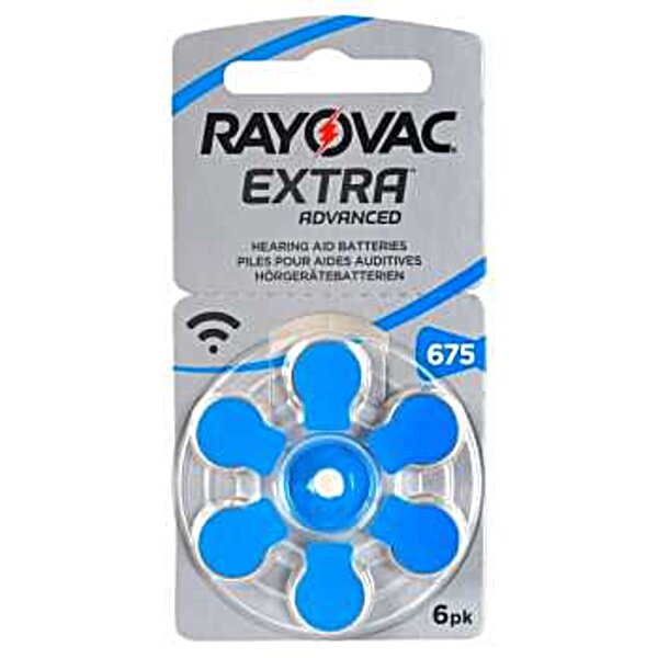 Батарейки Rayovac Extra Advanced (675) блістер (6 шт)