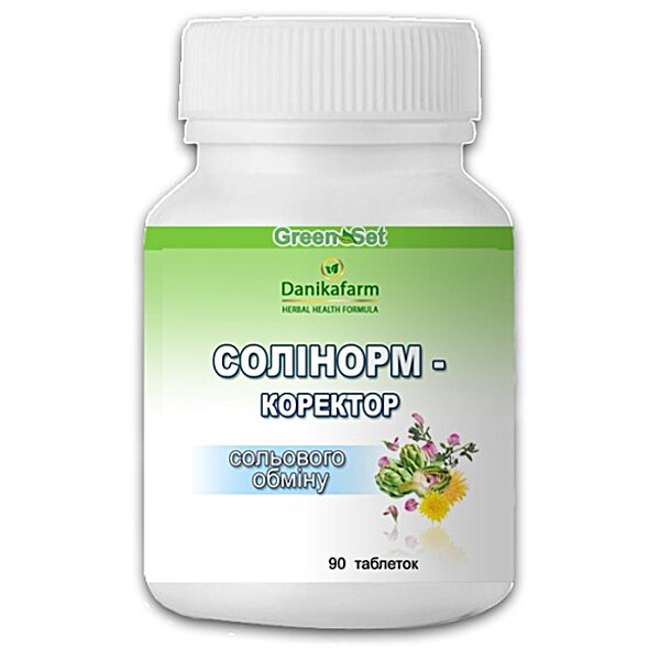 Фитопрепарат Солинорм &ndash; корректор солевого обмена Даникафарм №90