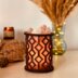 Соляной светильник Saltlamp Корзина "Ромбы" 1,7 кг