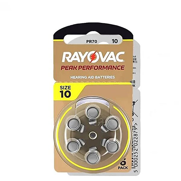 Купити Батарейки Rayovac Peak для слухових апаратів, 6 шт в блістері