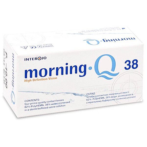 Трёхмесячные контактные линзы, 1 шт, Morning Q38 Interojo (Южная Корея)