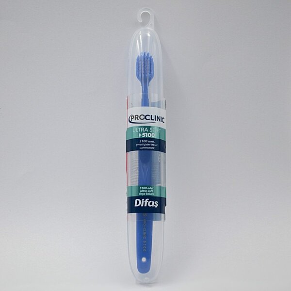 Характеристики Зубная щетка Difas PRO-CLINIC ULTRA SOFT 5100, ультрамягкая в дорожном кейсе (Турция)