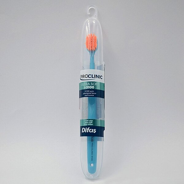 Зубная щетка Difas PRO-CLINIC ULTRA SOFT 5100, ультрамягкая в дорожном кейсе (Турция)