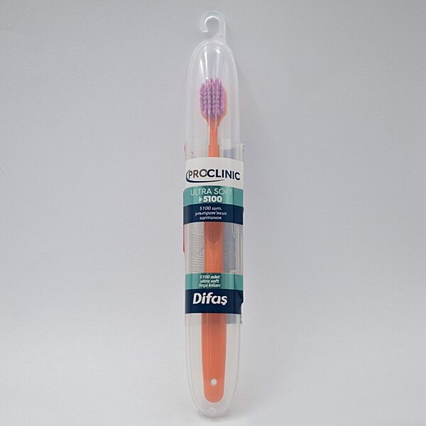 Зубная щетка Difas PRO-CLINIC ULTRA SOFT 5100, ультрамягкая в дорожном кейсе (Турция)