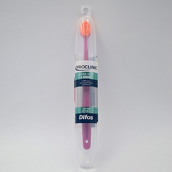 Зубная щетка Difas PRO-CLINIC ULTRA SOFT 5100, ультрамягкая в дорожном кейсе (Турция)