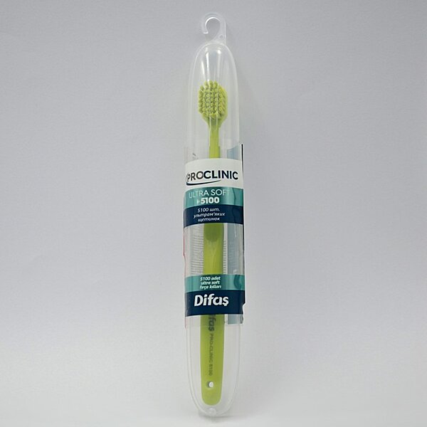 Зубная щетка Difas PRO-CLINIC ULTRA SOFT 5100, ультрамягкая в дорожном кейсе (Турция)