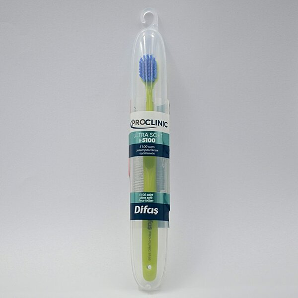 Зубная щетка Difas PRO-CLINIC ULTRA SOFT 5100, ультрамягкая в дорожном кейсе (Турция)