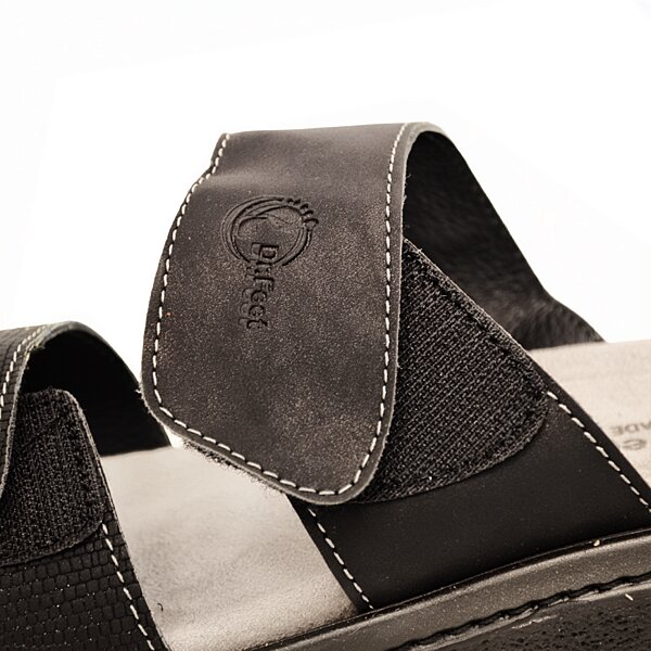 Жіночі сандалі Dr.Feet 21012-146-148 з двома регульованими ремінцями, чорні (Хорватія)
