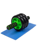 Ролик для пресса EasyFit с ковриком Зеленый (3 колеса) S122-1511