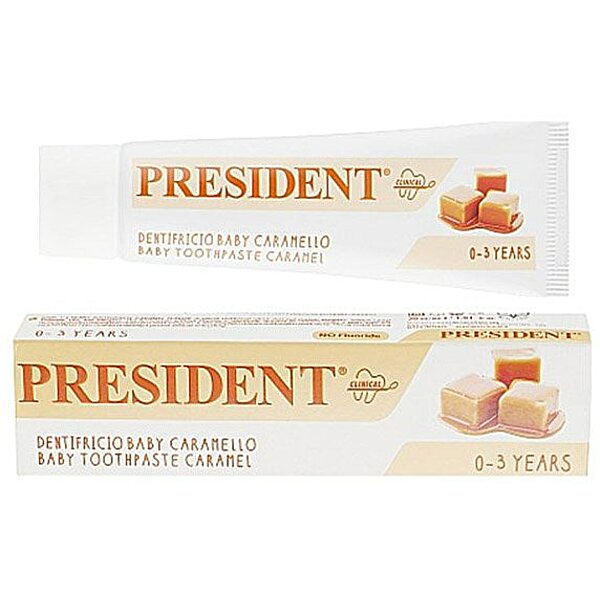 Дитяча зубна паста President Baby Caramel до 3 років 30 мл