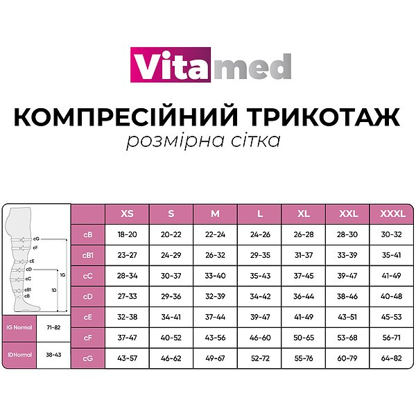 Купить Компрессионные чулки до бедра с закрытым носком Vitamed Light 280 Den, 2331, бежевые (Украина)