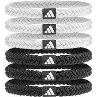 Гумки для волосся Adidas Braided Hair Ties 6pk чорний, білий Уні One Size S83-00000042787