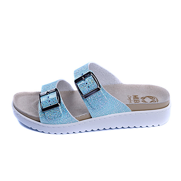 Купити Жіночі шкіряні тапочки ALASKA BLUE 2008, Mubb