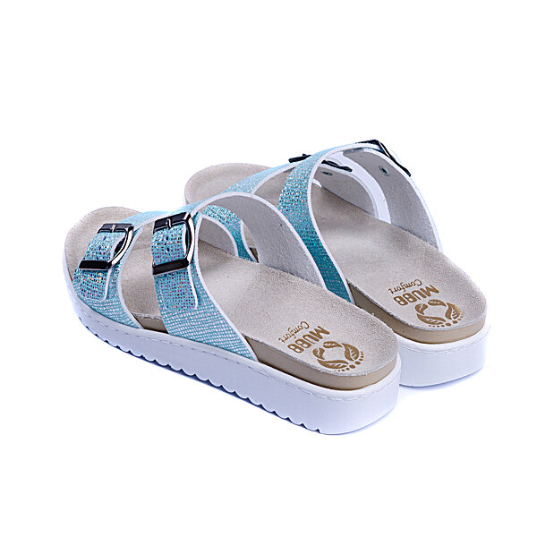 Жіночі шкіряні тапочки ALASKA BLUE 2008, Mubb