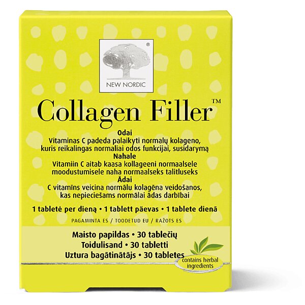 Коллаген New Nordic для шкіри. Collagen Filler, 30 таблеток