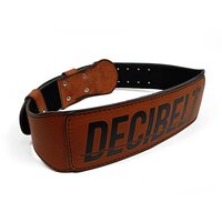 Атлетический пояс EasyFit DeciBelt (кожа) коричневый S S122-1301