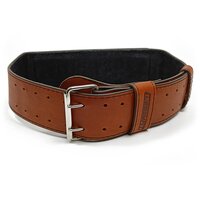 Атлетический пояс EasyFit DeciBelt (кожа) коричневый S S122-1301 №2