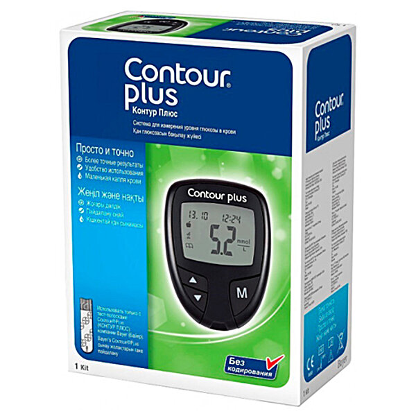 Купити Глюкометр CONTOUR&reg; PLUS + тест-смужки CONTOUR&reg; PLUS 25 шт. (Знижка на набір -25%)