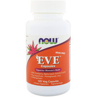 ВІТАМІНИ для жінок Єва, Eve, Women's Multi, Now Foods, чудовий комплекс, 120 вегетаріанських капсул S125-NOW-03798
