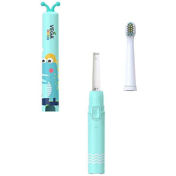 Электрическая зубная щетка Vega Kids VK-500B (бирюзовая)