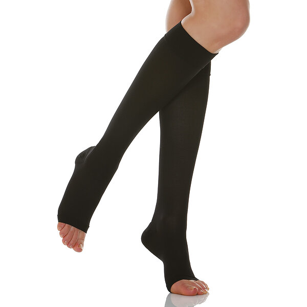 950A Гольфи Relaxsan Basic 280 ден з відкритим носком 22-27 мм (чорний) Relaxsan р.2