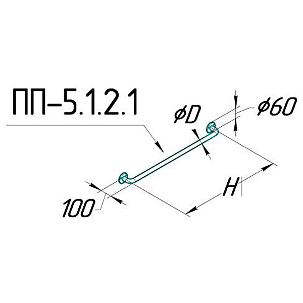 Купить Поручни прямые 5.1.2.1 ВЗ Шанс