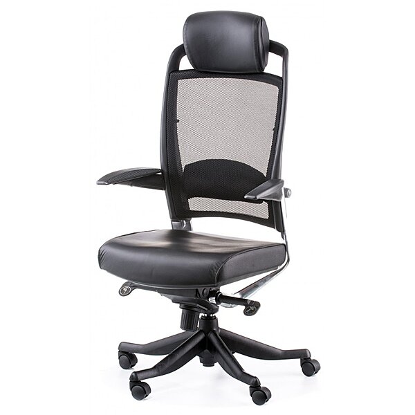 Купити Крісло ергономічне FULKRUM BLACK LEATHER Special4You
