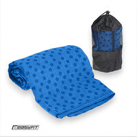 Полотенце для йоги EasyFit Yoga Mat Towel из микрофибры  (Синее) S122-2110